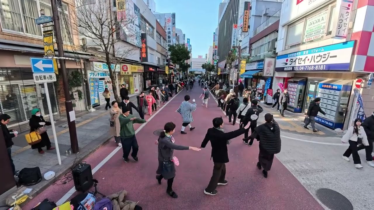 柏おどり　ハウディモール盆踊り30終　2026年1月25日　千葉県柏駅東口