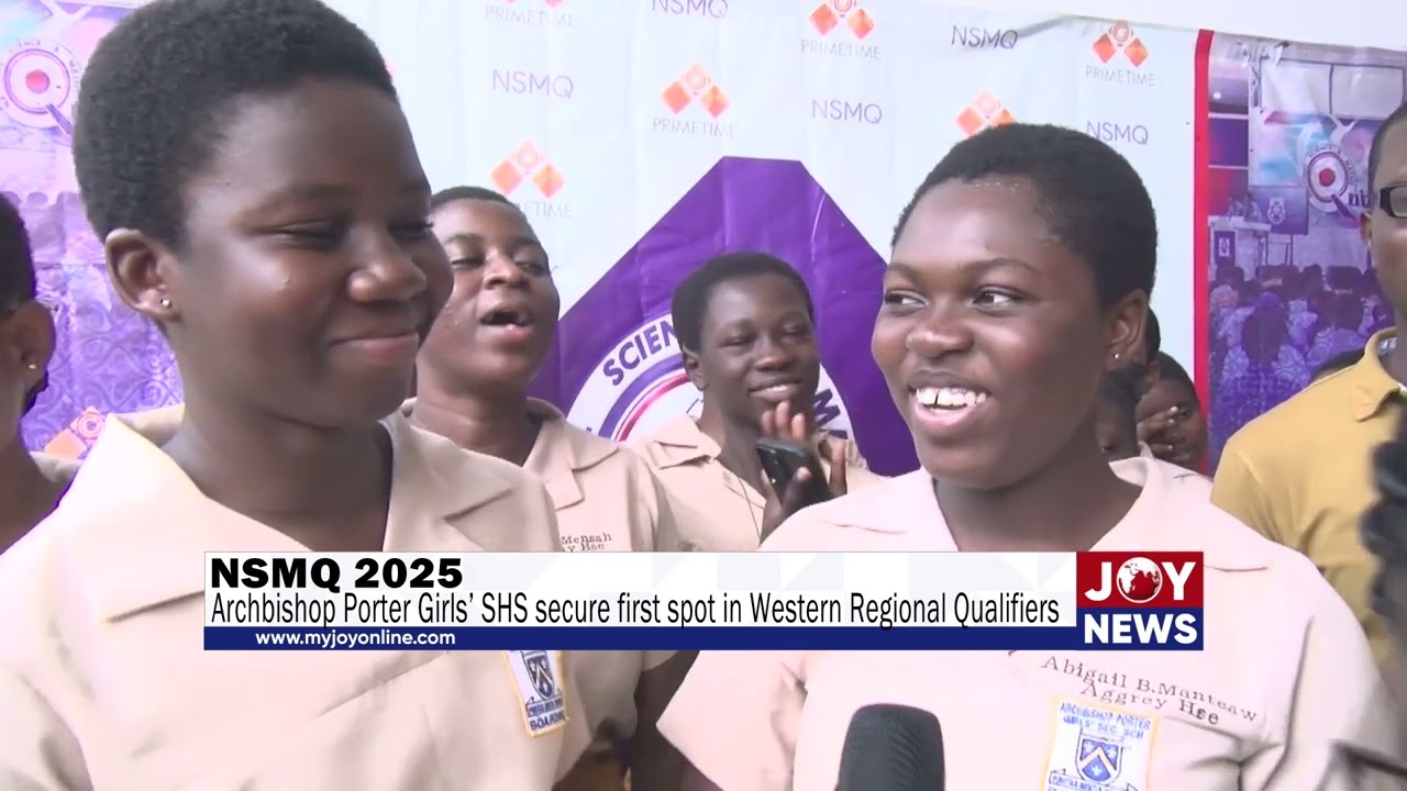 NSMQ 2025: Archbishop Porter Girls’ SHS secure first spot in Western Regional Qualifiers.