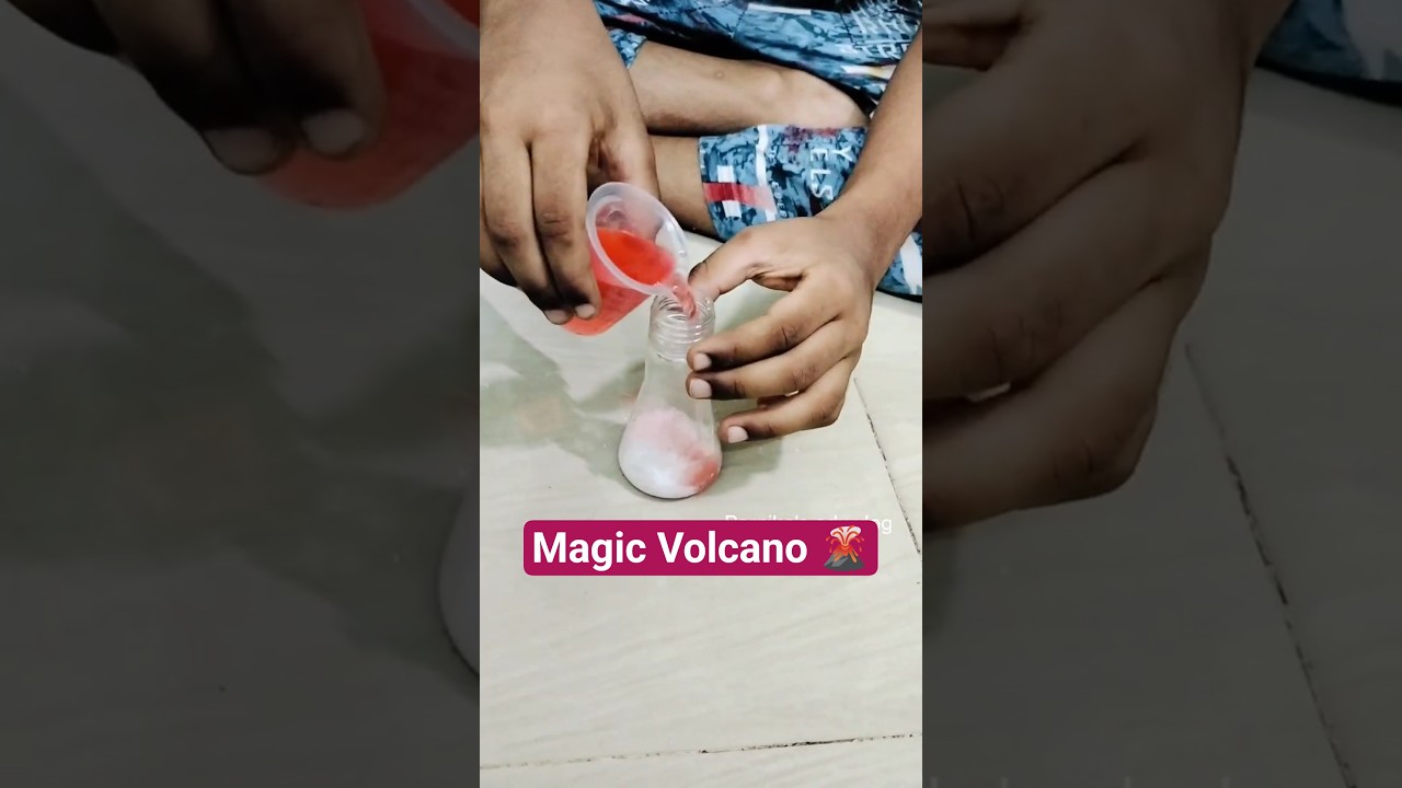 #scienceexperiments || Magic Volcano 🌋 experiment