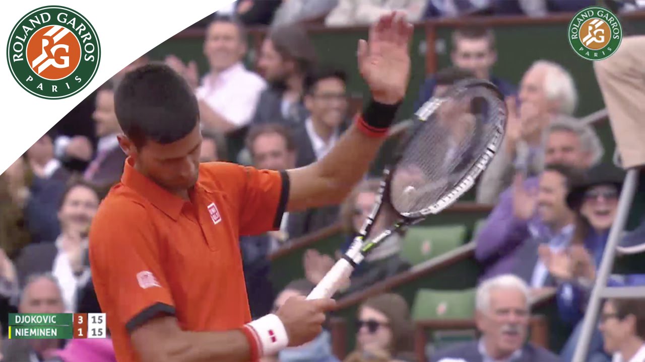 N. Djokovic v. J. Nieminen 2015 French Open Men's Highlights / R128