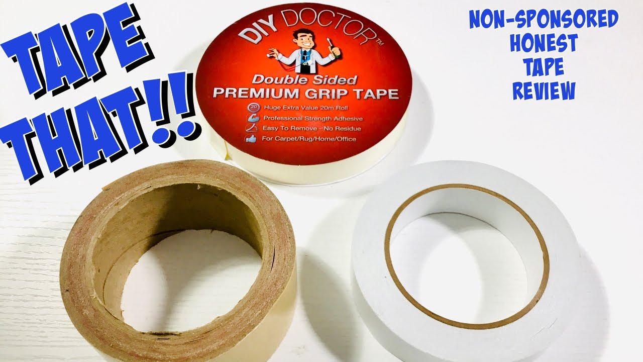 NON-SPONSORED and HONEST Double Sided Tape Review.  Which Will I Choose?