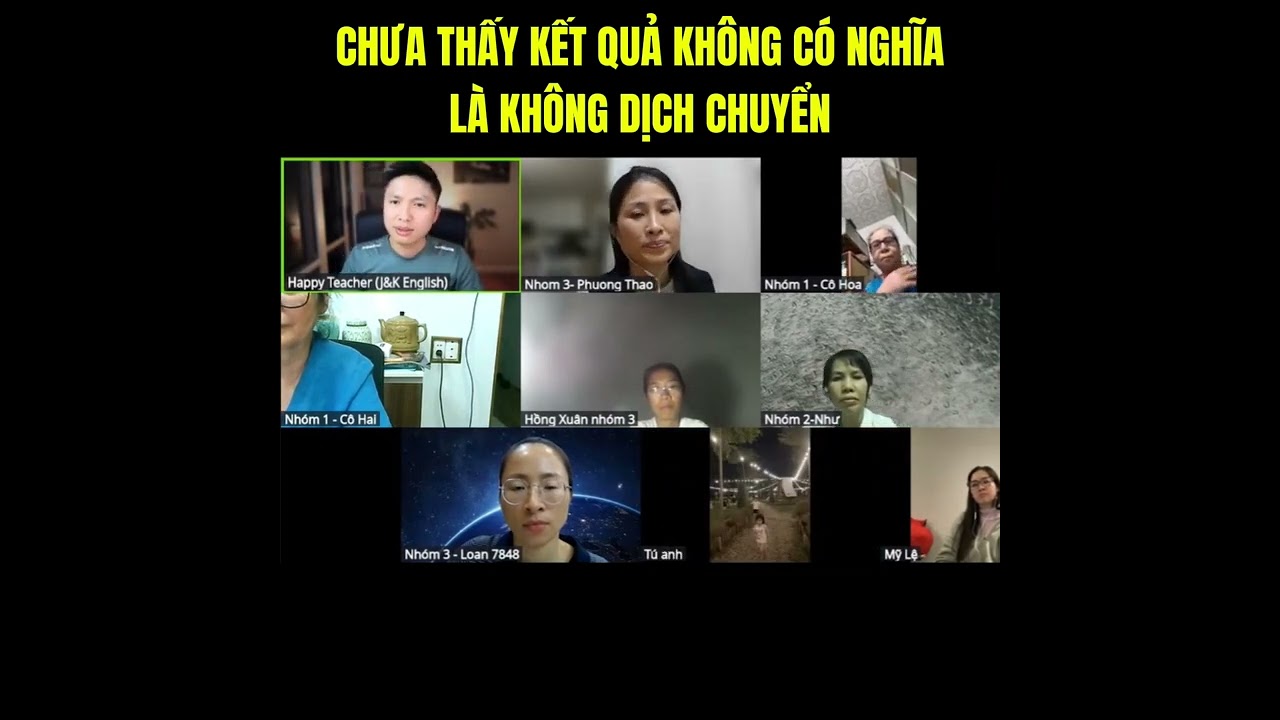 Chưa thấy kết quả không có nghĩa là không dịch chuyển!