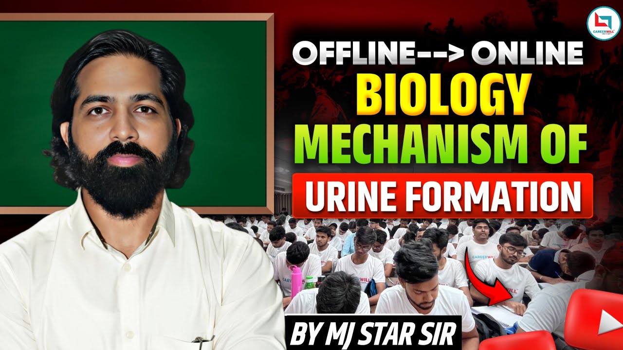 💧 Mechanism of Urine Formation | 🔬 Biology Lecture by MJ Sir