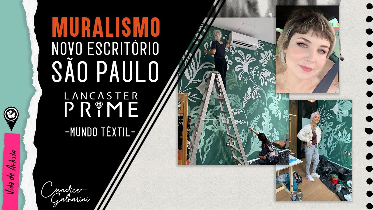 Pintando o Novo Escritório da LANCASTER PRIME em SP - Muralismo