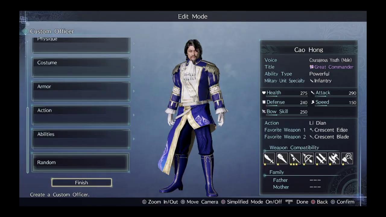 Dynasty warriors 9 empires:Cao Hong formula