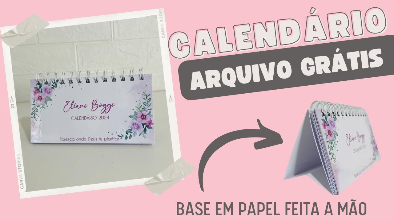 CALENDÁRIO DE MESA - BASE FEITA EM OFFSET