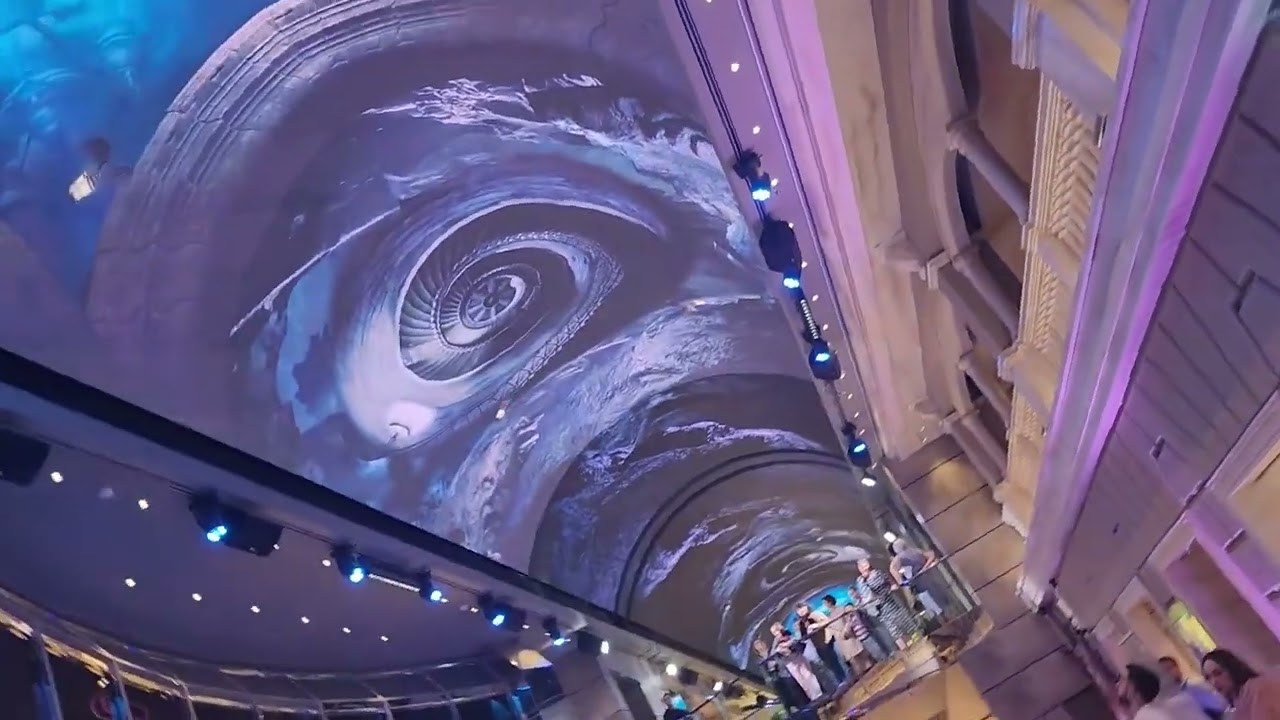 MSC Bellissima Cruise: Spectacular Dome Show every evening at the Promenade.