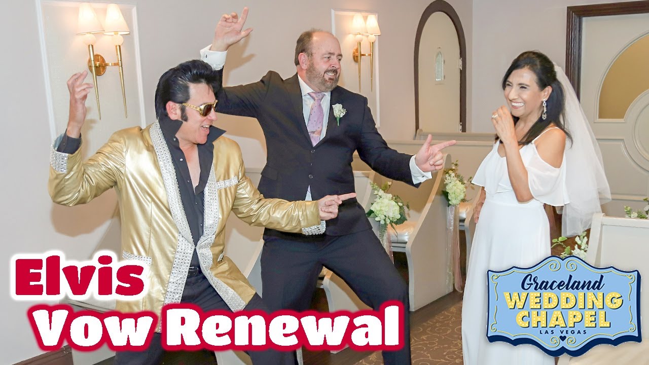 Paul & Jeannette's Elvis Vow Renewal in Las Vegas | Graceland Chapel
