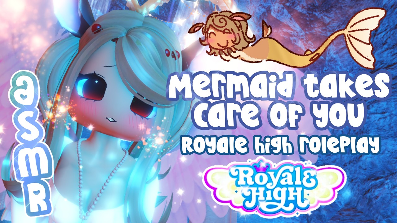 [ASMR] Royale High Mermaid Takes Care of You🧜‍♀️ - Roleplay, Hair Brushing, Ear Blowing🦌