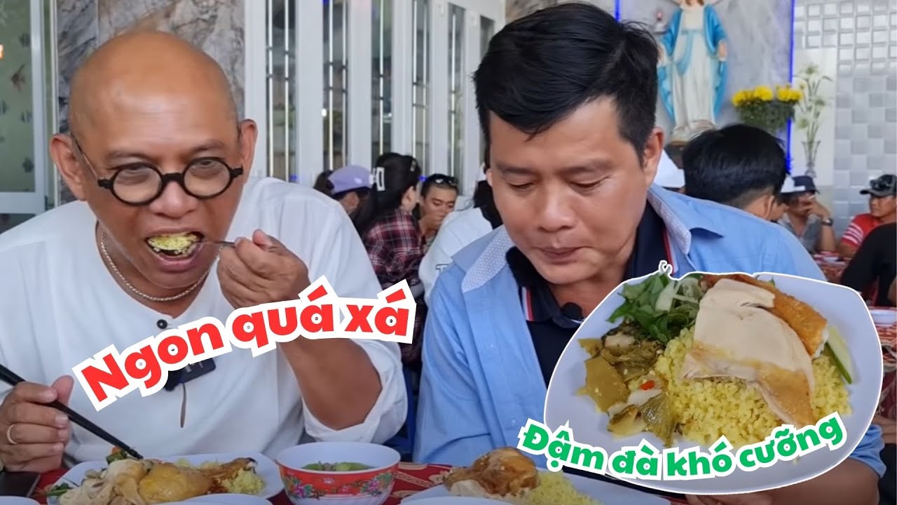 Khương Dừa chơi lớn, ĐÃI Color Man và CẢ ĐOÀN cơm gà Cam Ranh NGON NHỨC NÁCH| Color Man Food