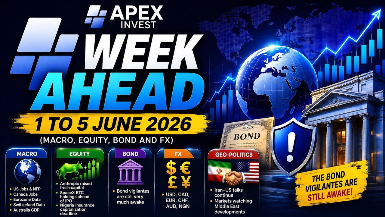WEEK AHEAD  | NFP, Eurozone Inflation, Nigeria GDP, & Bond Vigilantes | June 1&ndash;5 2026