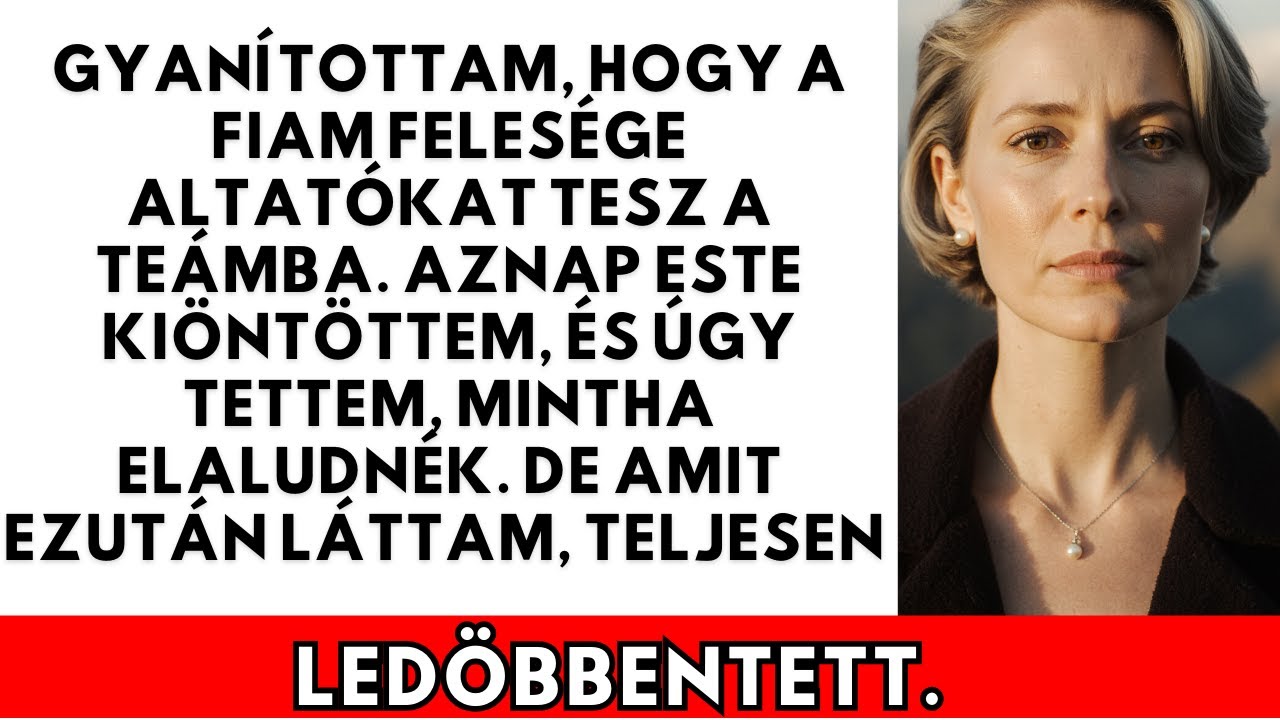 Fiam felesége gyógyszert csempészett a teámba, miközben alvást tettettem, amit láttam, sokkolt.