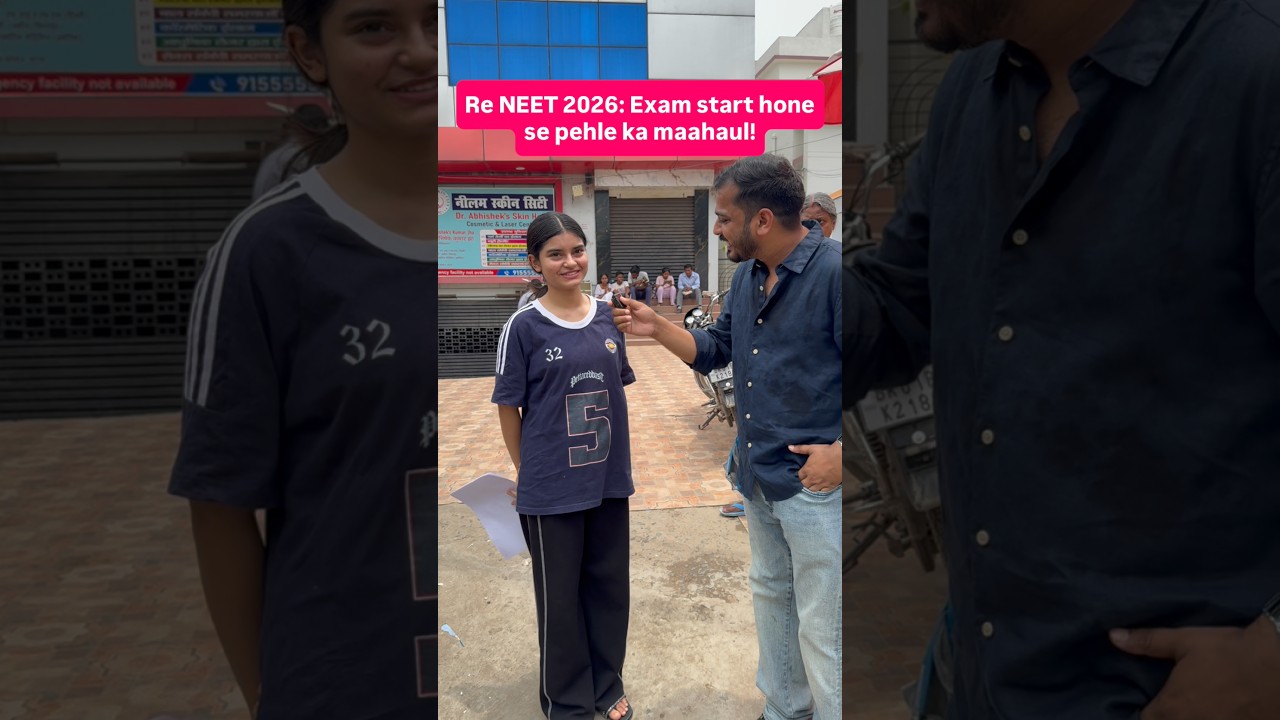 NEET 2026: Exam start hone se pehle ka maahaul!#neet #exam #reneet #neet2026 #examreview #short