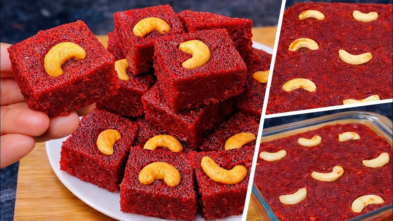 বিট রুটের হালুয়া/বরফি রেসিপি ||  Beetroot Halwa Recipe || Beetroot Borfi Recipe || Dessert Recipe 