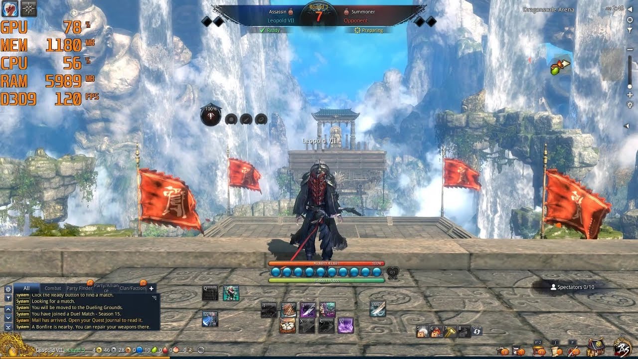 GTX 1060 6GB + i5 7500 - Blade & Soul [Max Settings/1080p]