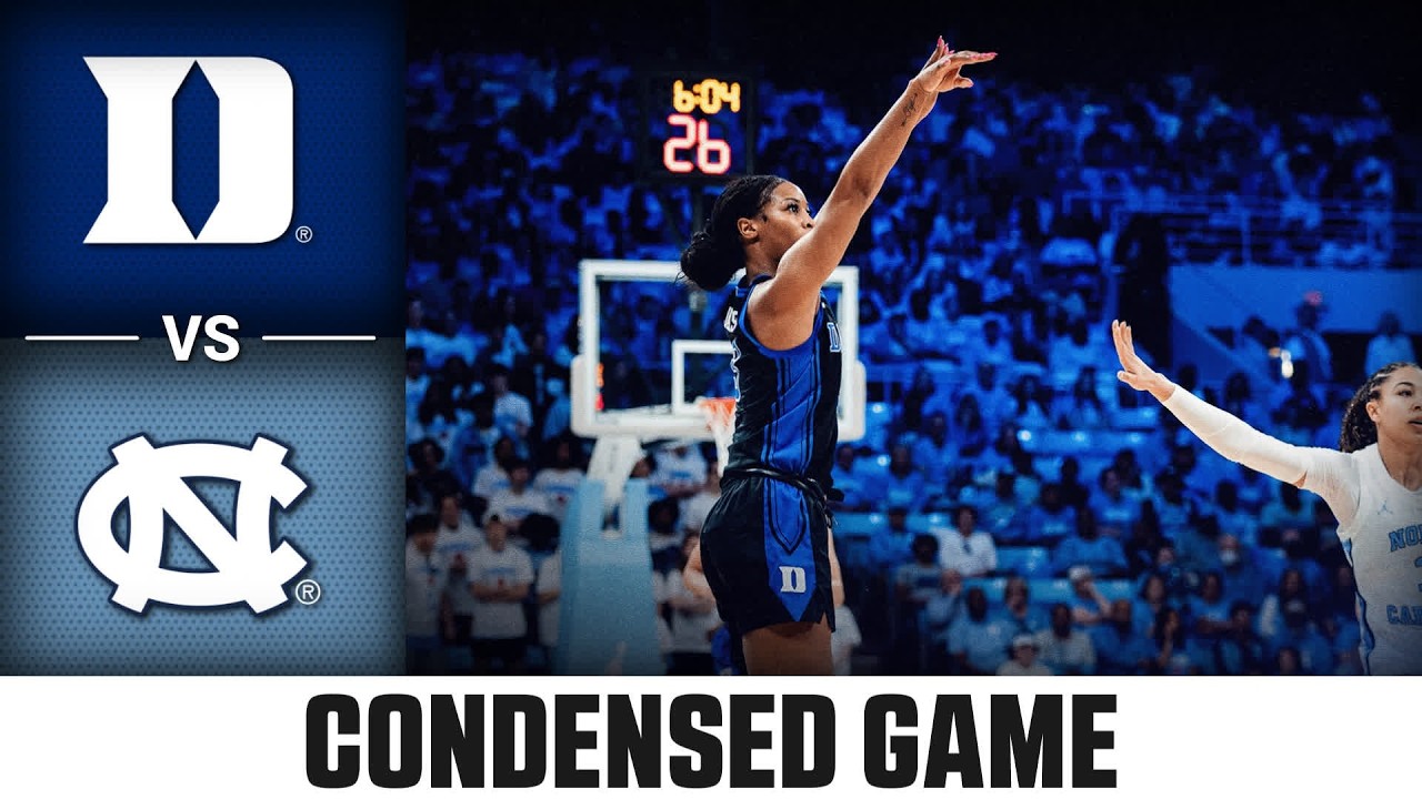 Duke vs. North Carolina Condensed Game | 2025-26 ACC Women's Basketball