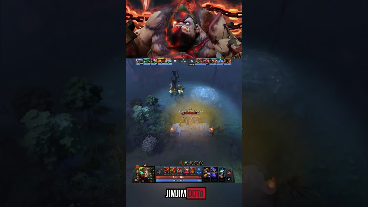 This Combo is Disgusting Pudge #dota2 #shorts #pudge #bloodseeker