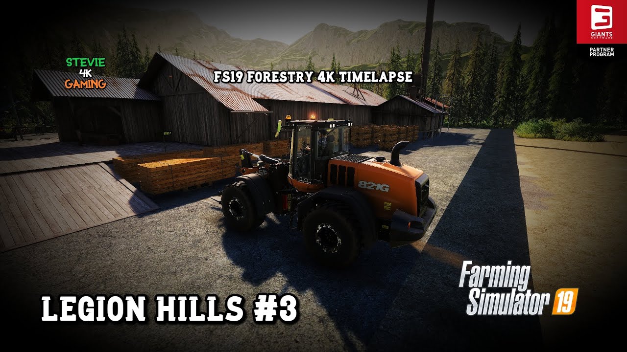 NEW BUILDINGS & EQUIPMENT! Legion Hills #3 FS19 Forestry 4K Timelapse