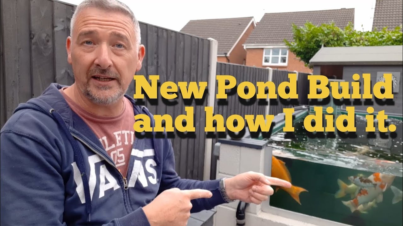 HOW TO BUILD A KOI FISH POND AT HOME WITH A VIEWING WINDOW.** New KOI POND BUILD**
