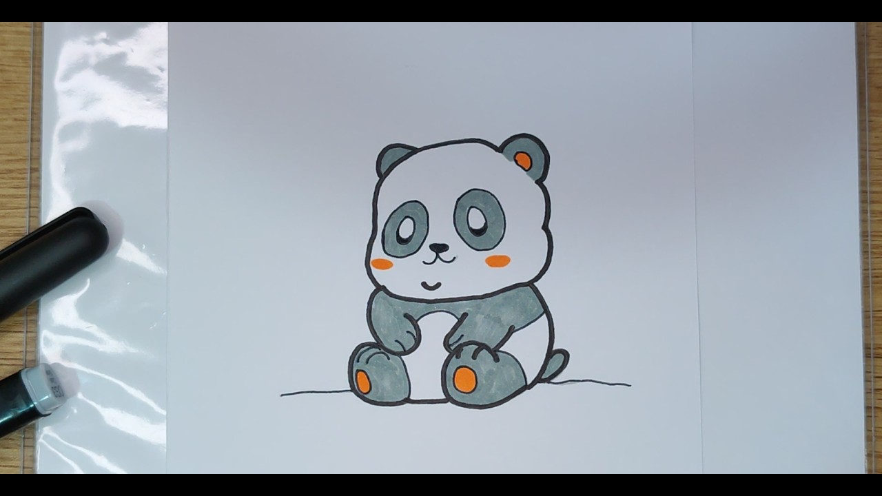 Dibuja un panda fácil y divertido para todos y anima tu día.