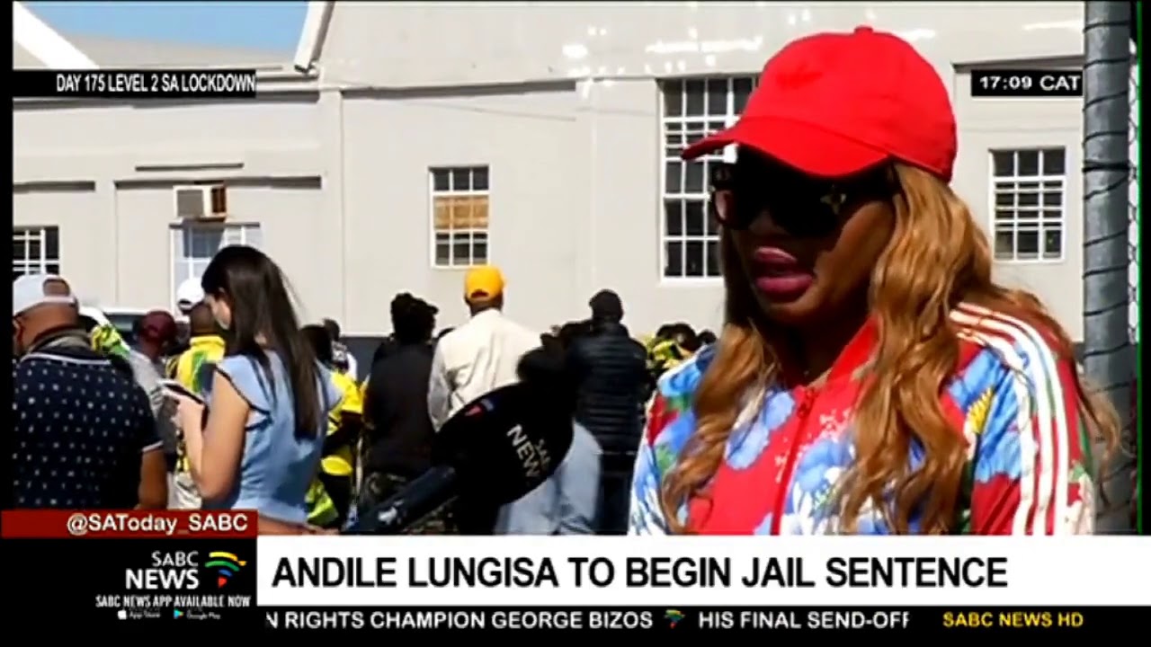 Andile Lungisa begins his two-year sentence at North End Prison in PE