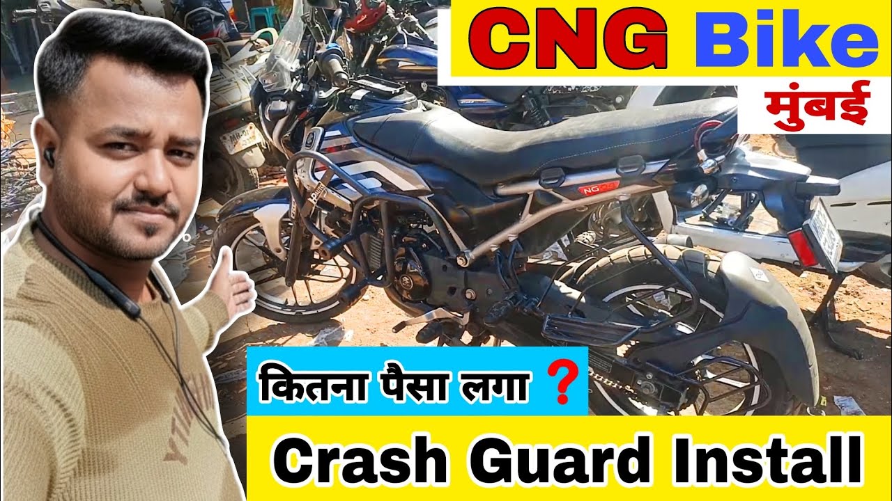 Bajaj Freedom CNG Bike Crash Guard Installation || CNG Bike Modification 