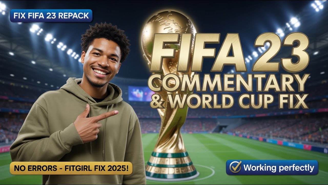 FIFA 23 FitGirl Repack &mdash; исправление языка комментариев и исправление режима чемпионата мира (рук...