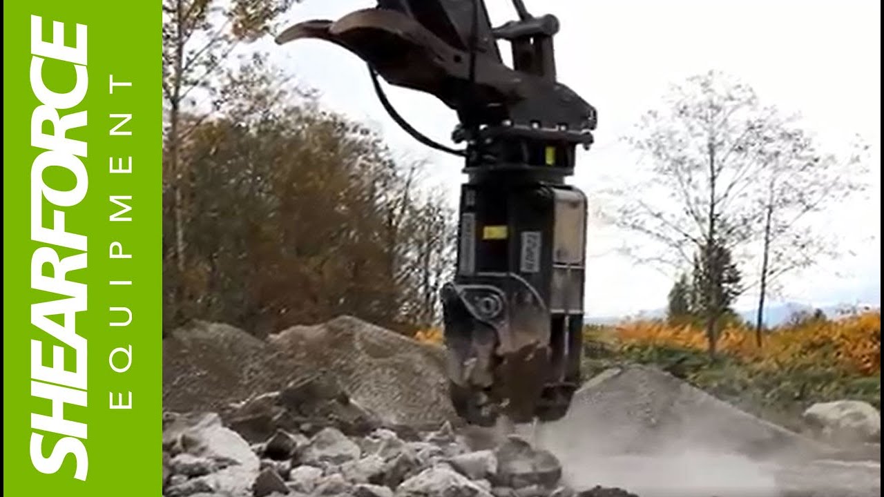 ShearForce RDP23 Rotating Demolition Pulverizer Crushing Reinforced Concrete