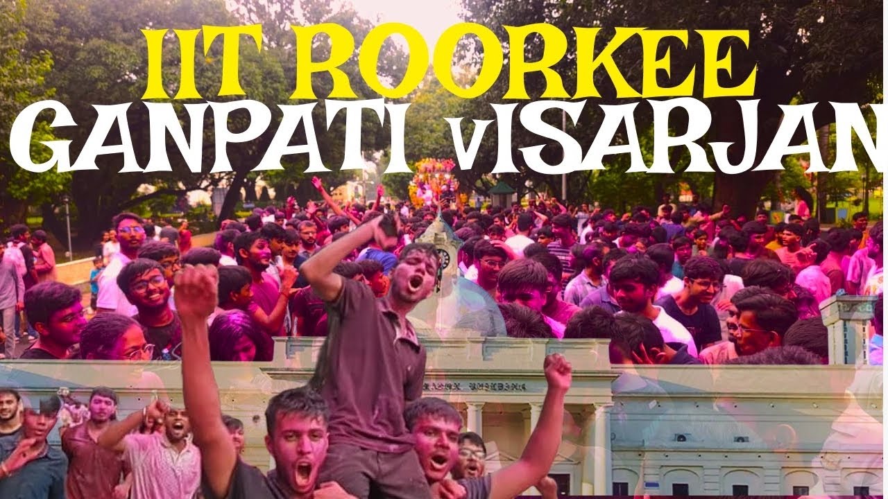 IIT Roorkee GANPATI VISARJAN 2025 🔥| FULL ON DANCE, ENERGY & AURA | ROCKING CAMPUS VIBES 💥 | THV