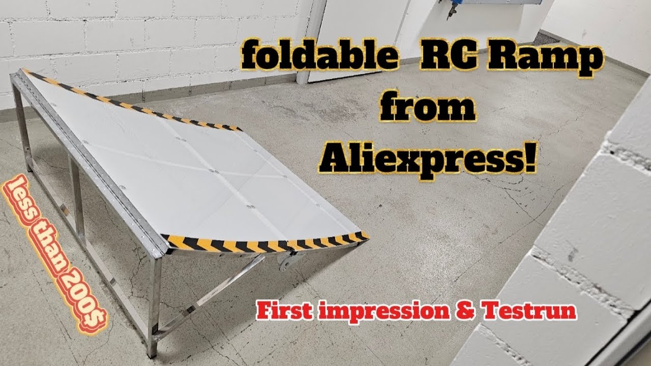 foldable rc ramp from Aliexpress for less than 200$. - first impression & testrun