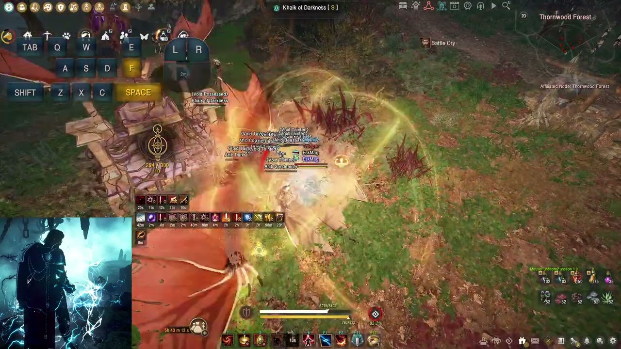 How to grind at Dehkia Thornwood Forest as an Awakening Striker (Semi-AFK) | Guide & Add-ons