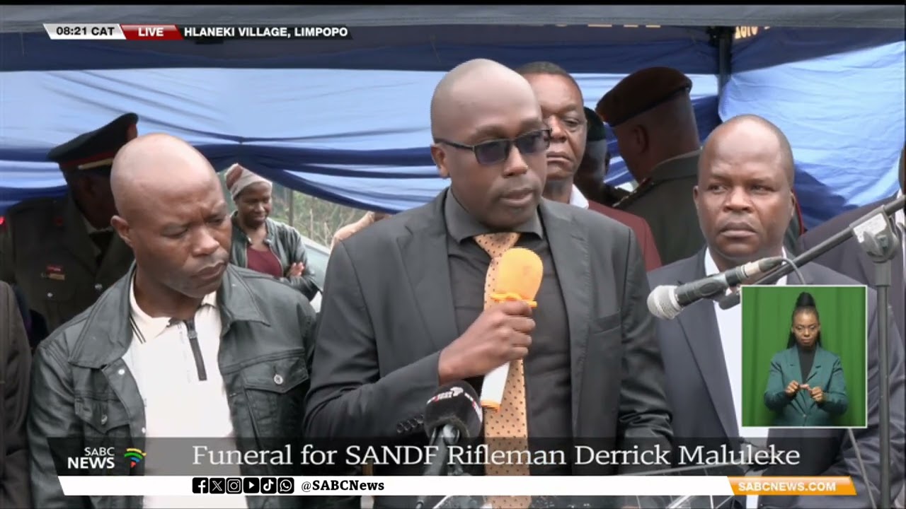 SANDF Fallen Soldiers | Mourners bid farewell to Rifleman Derrick Maluleke