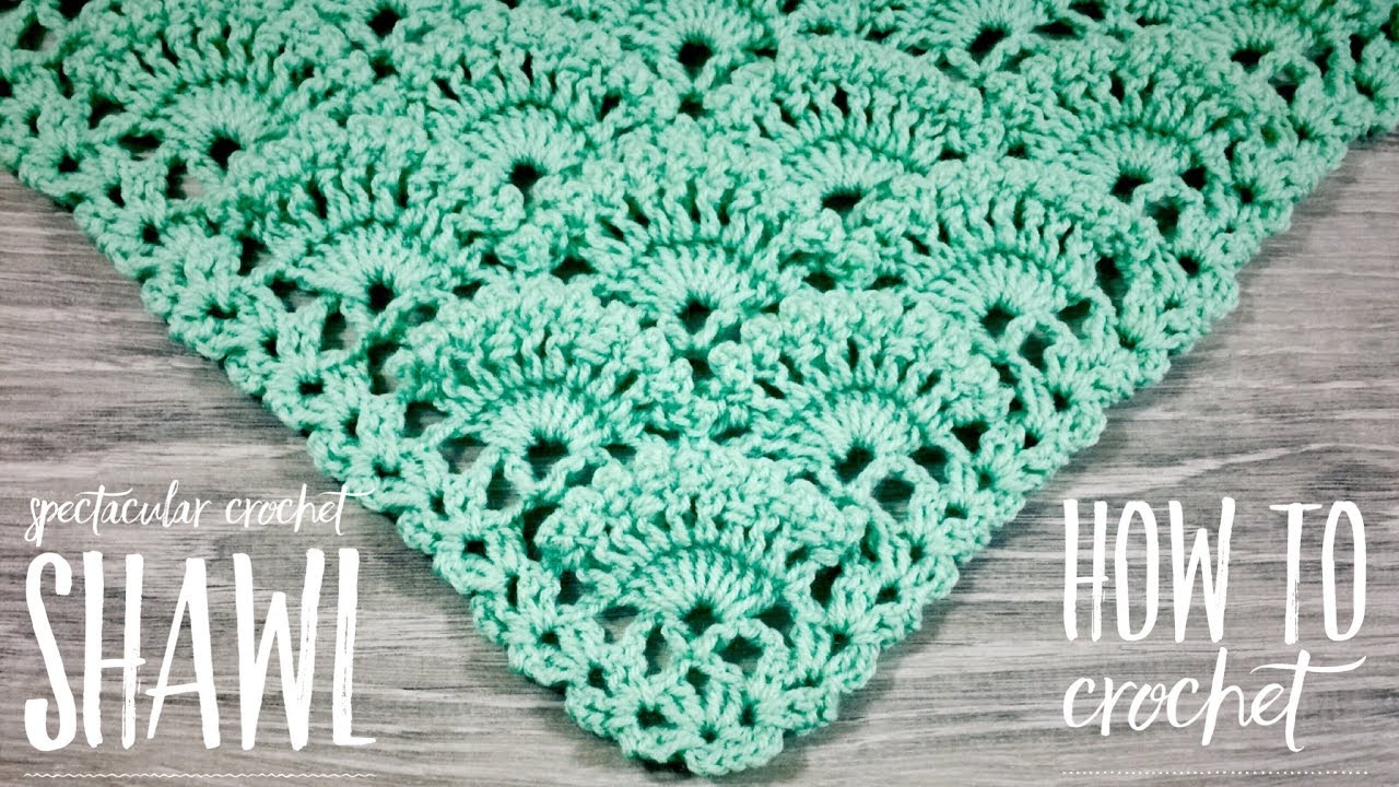 Вяжем ШИКАРНУЮ ШАЛЬ / БАКТУС КРЮЧКОМ / HOW TO CROCHET SHAWL