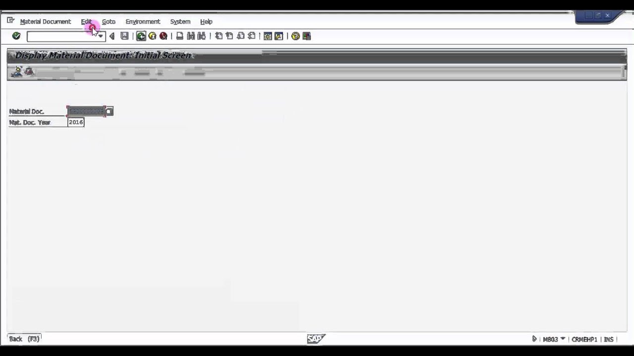 How to Cancel Material Document in SAP  -  SAP WM Basic Video