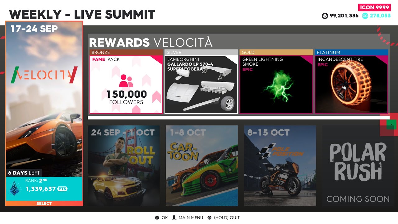 THE CREW2|VELOCITÀ|PLATINUM GUIDE,SUMMIT & GAMEPLAY