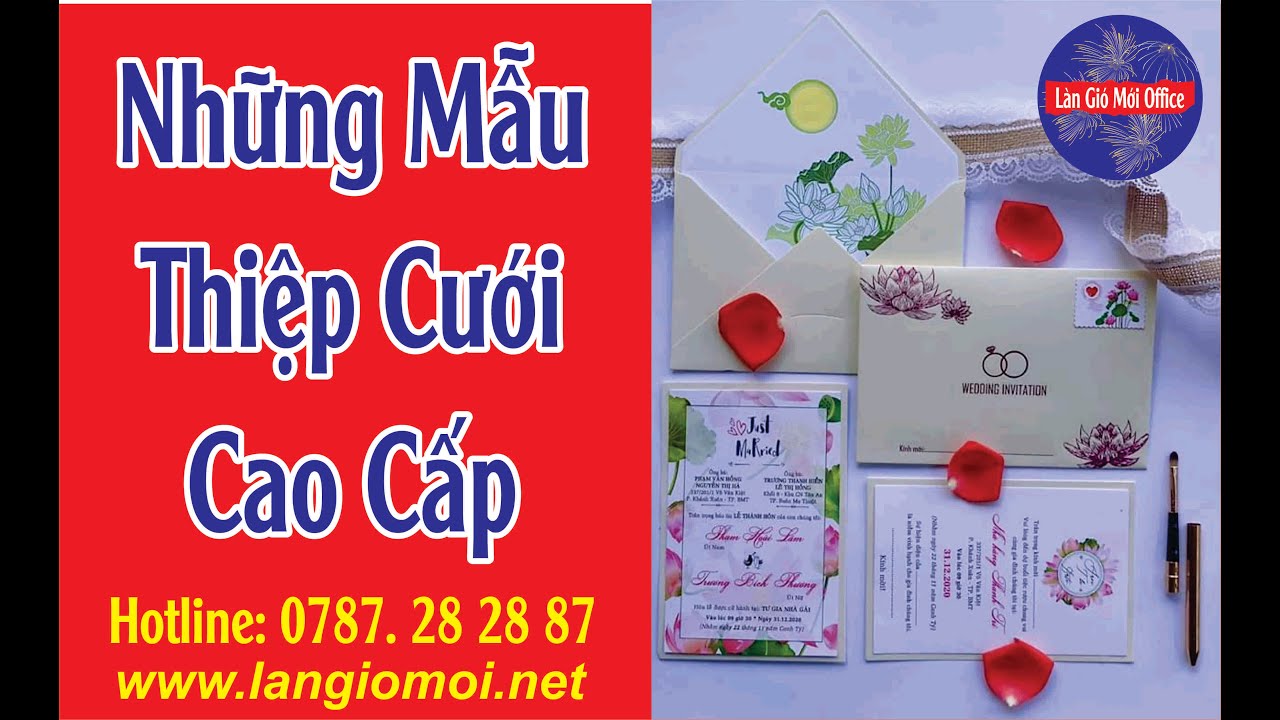 Làn Gió Mới/Mẫu Thiệp Cưới Mới Nhất/Thiệp cưới cao cấp/Thiệp Cưới Sang Trọng - P.1