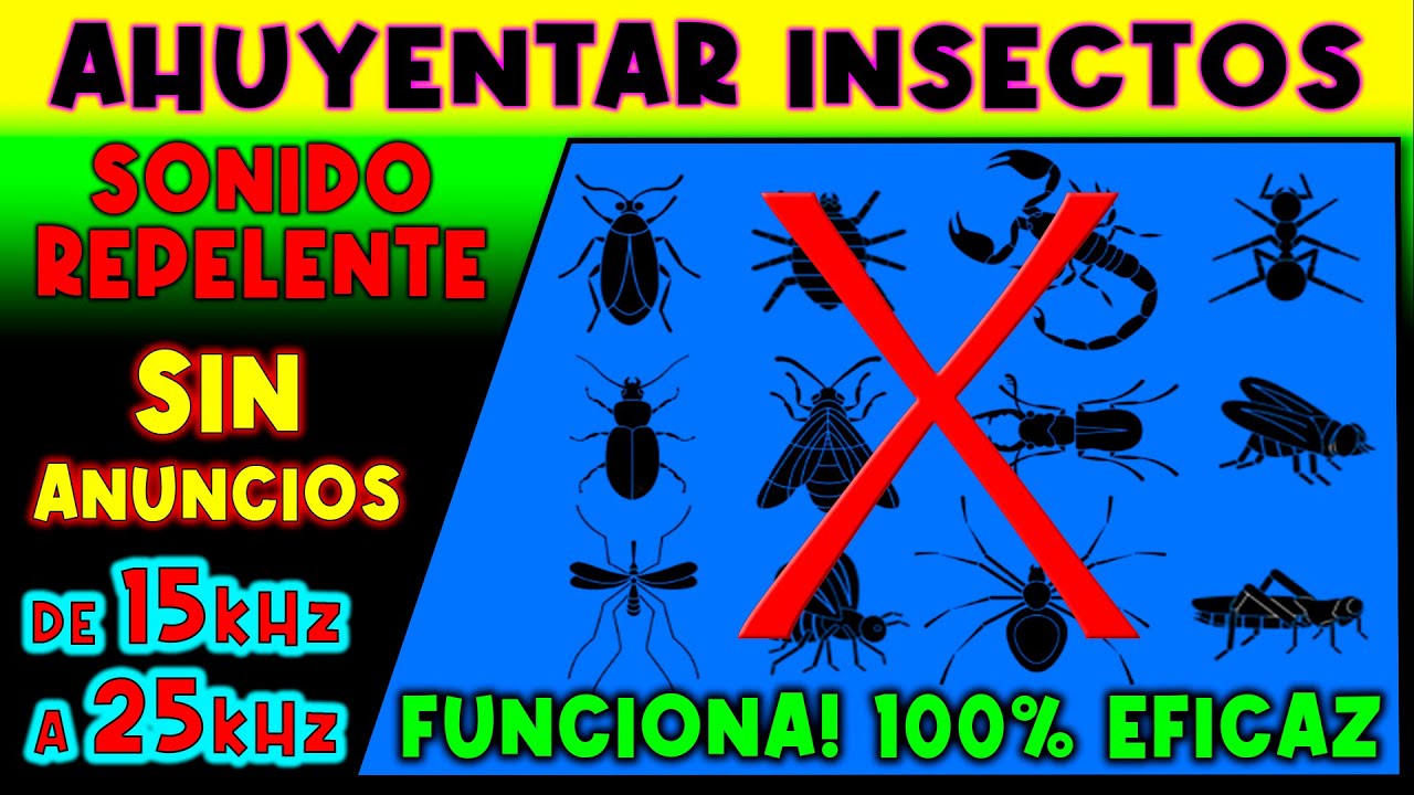 SONIDO PARA AHUYENTAR INSECTOS 🚫🦟 REPELENTE DE INSECTOS