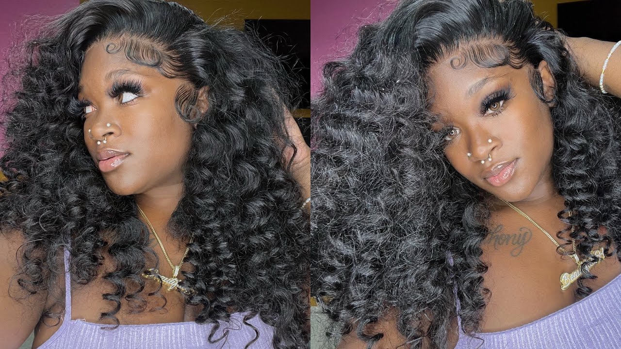 😍Смотрите, как я создаю этот HD-парик с кружевными кудрями и создаю БОЛЬШИЕ ПУШИСТЫЕ ЛОКОНЫ😍 С уч...