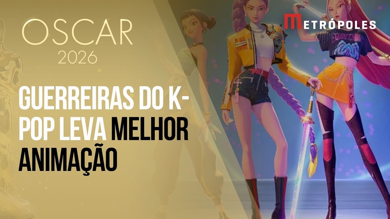 Oscar 2026: 'Guerreiras do K-Pop' ganha prêmio de Melhor Animação