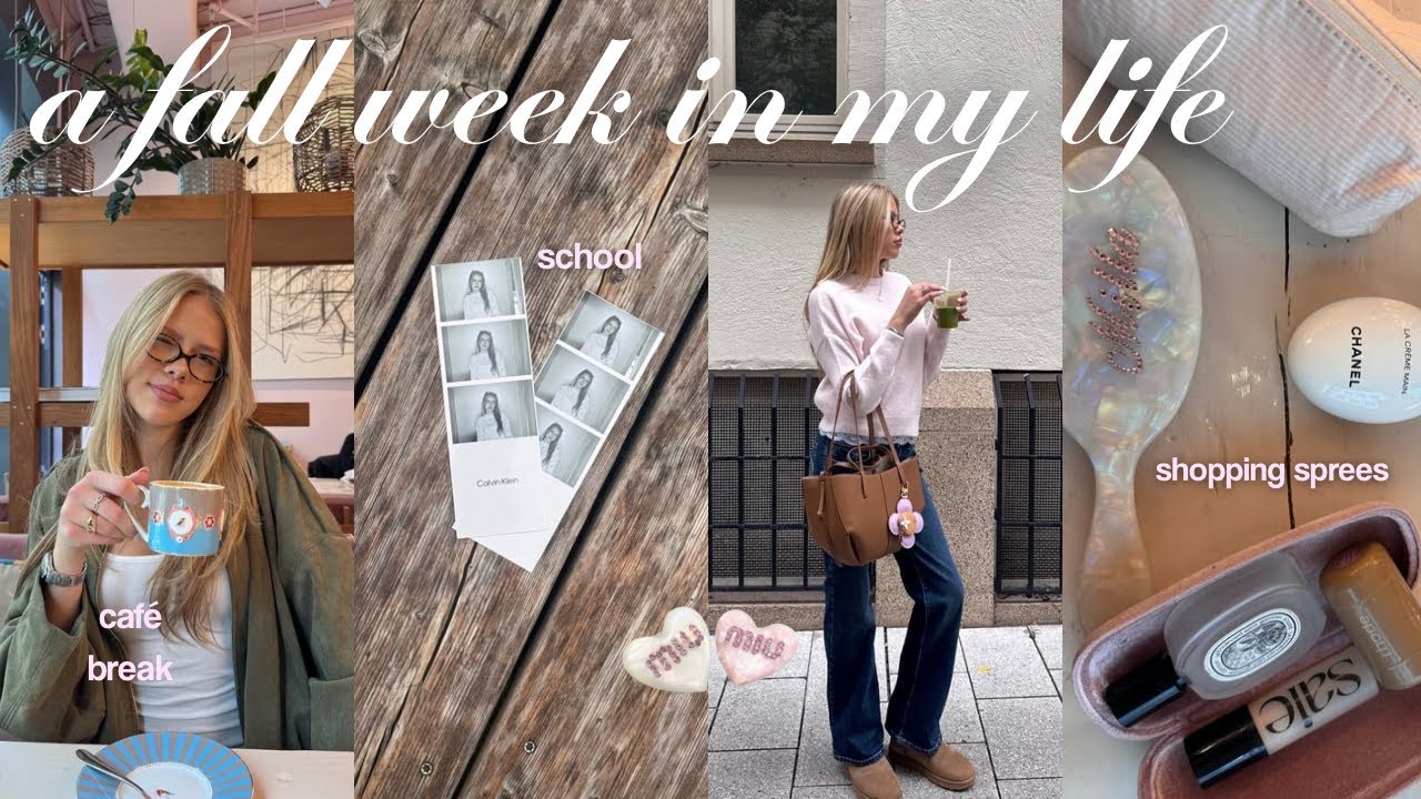 a fall week in my life (shopping,school...) 🫒🎀