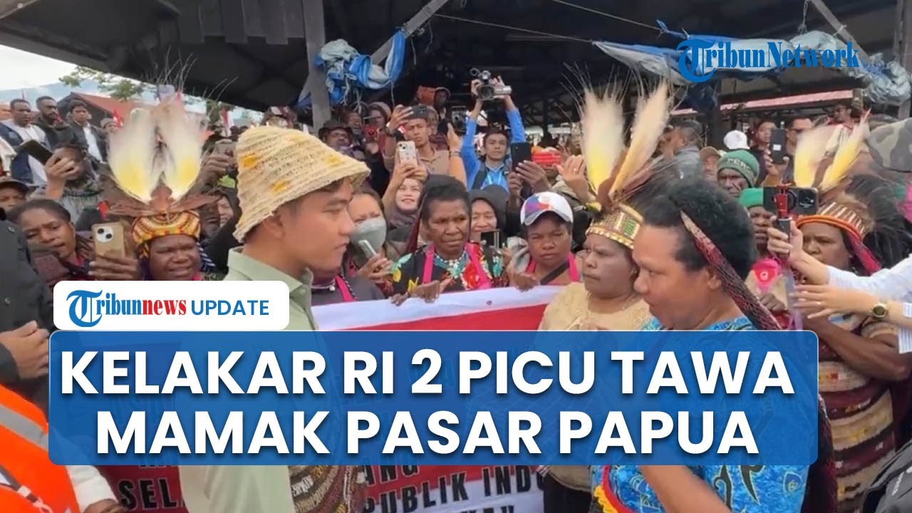 Kelakar Wapres Gibran Ditanya Mamak-mamak Pasar Papua soal Tujuannya Kunjungi Wamena: Ketemu Mama