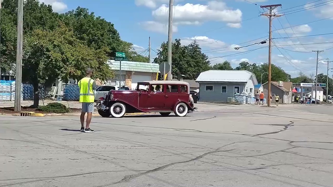 August 30, 2025 Auburn cord duesenberg festival car parade Auburn Indiana 