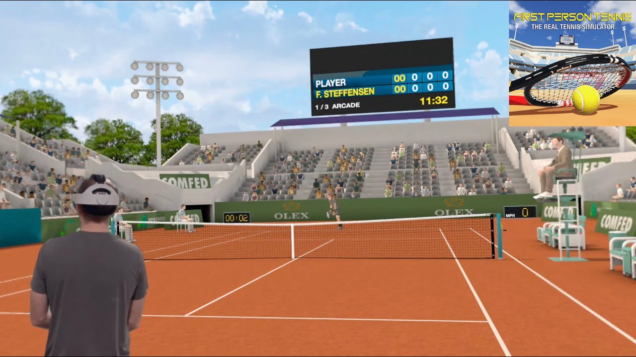 First Person Tennis VR | Round 1 | Monte-Carlo | 3-0 Win