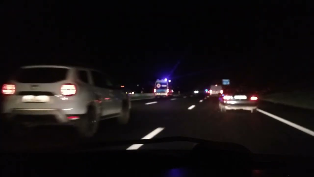 Condutor na A1 em contra mão na noite de 27 Novembro 2022.