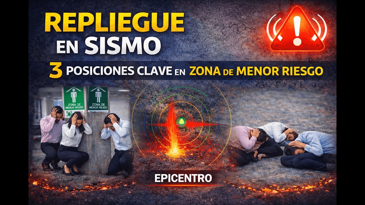 Zona de Menor Riesgo: 3 Posiciones Correctas para Replegarte Durante un Sismo
