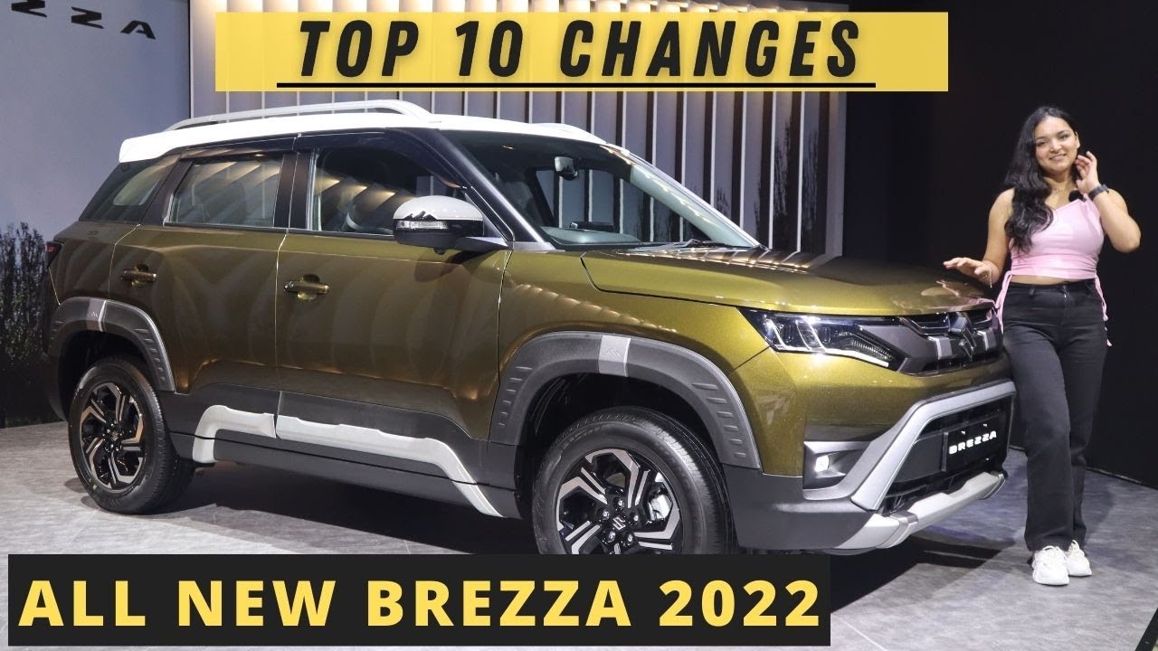 All New Brezza facelift 2022 - Top 10 Changes - Camera - sunroof - Paddle shifters
