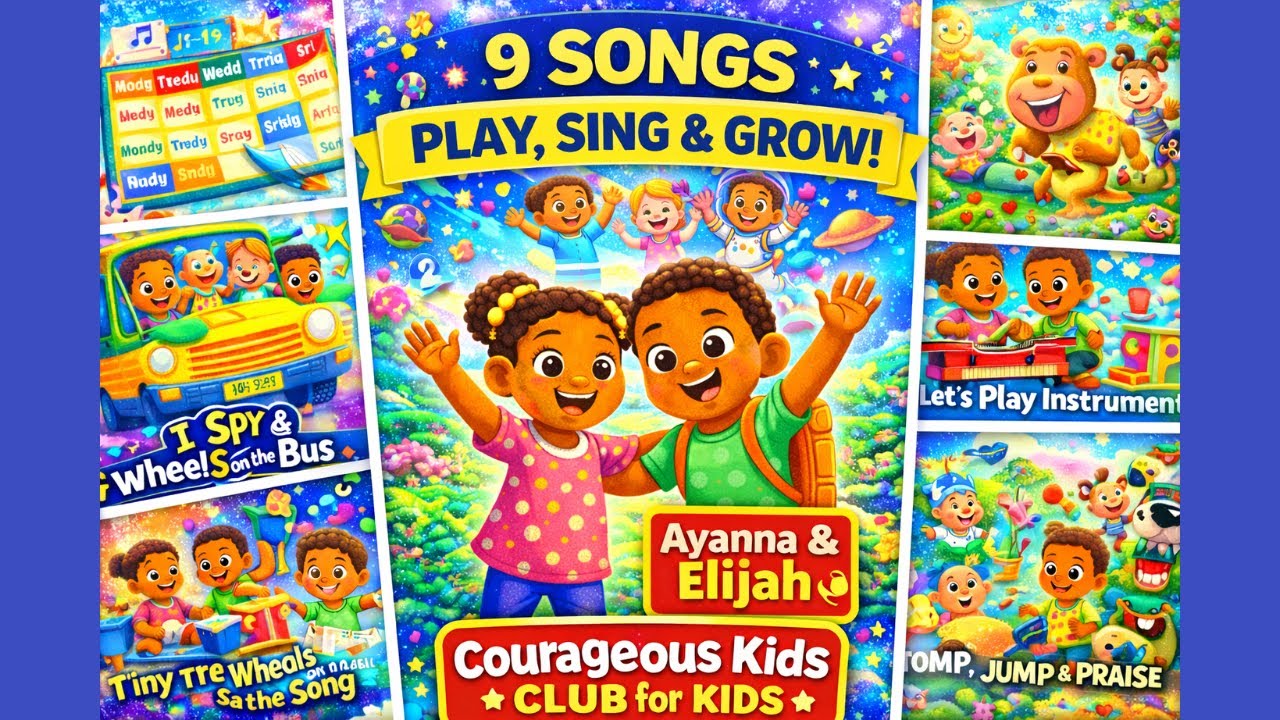Play, Sing & Grow! 🌟 Courageous Kids Club Songs with Ayanna & Elijah