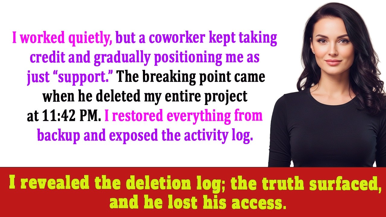 My Coworker Deleted My Files to Sabotage Me — I Restored Everything From Backup & Exposed the Log