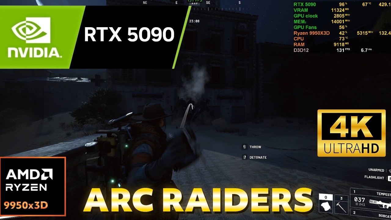 ARC Raiders — 4K Ultra Benchmark | DLSS Quality | RTX 5090 + Ryzen 9 9950X3D | PC Performance Test