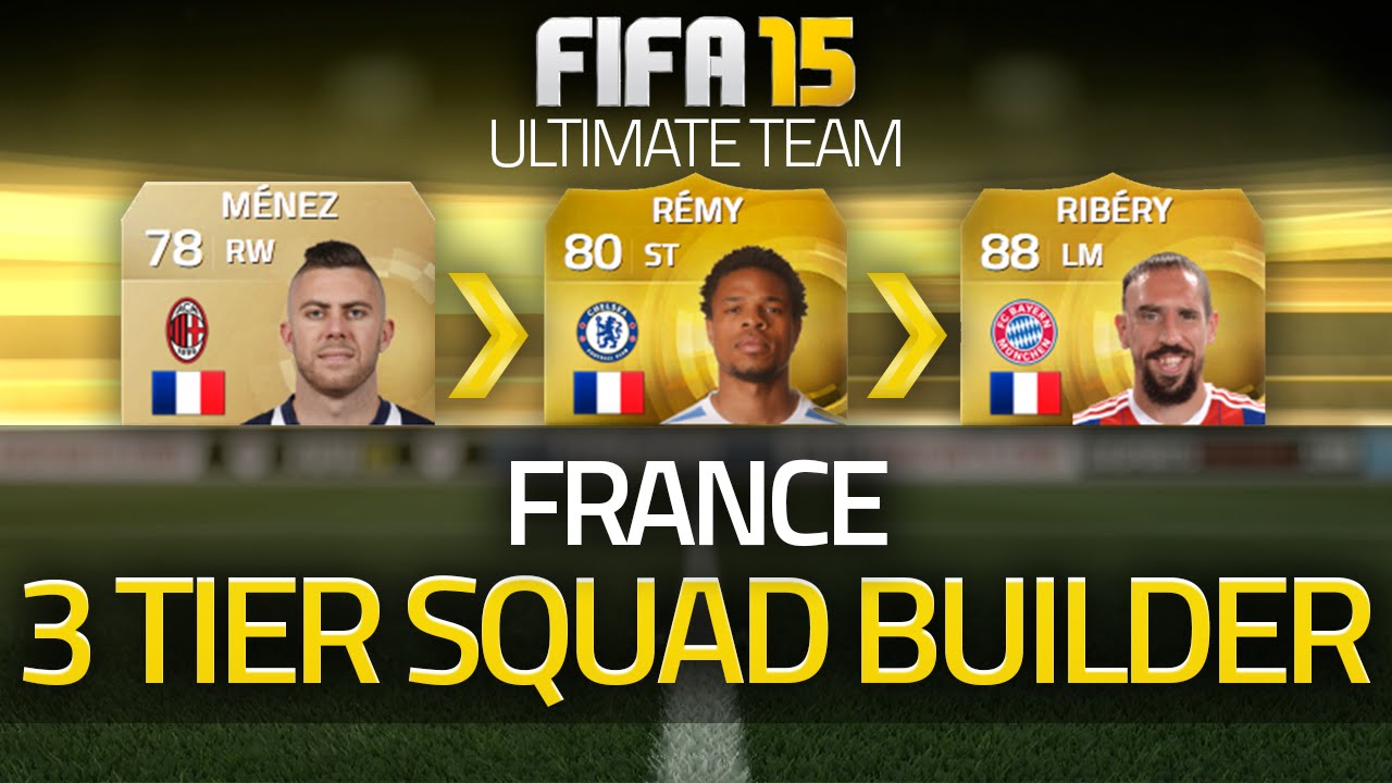 FIFA 15 - FRANCE! The 3 Tier Squad Builder! FIFA 15 Ultimate Team!